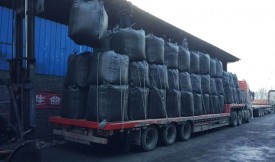 「2019」出口苏丹72吨椰壳活性炭发货现场